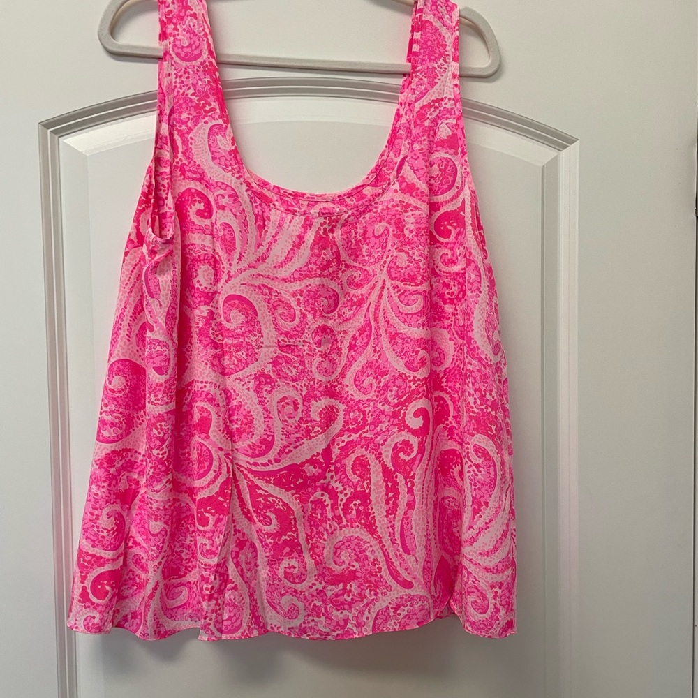 Lilly Pulitzer Pink Relaxed Sleeveless Tank